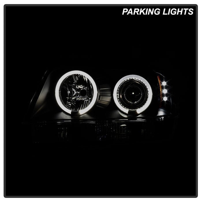 Fits ( Spyder Signature ) Jeep Grand Cherokee 99-04 Projector Headlights - LED Halo - LED ( Replaceable LEDs ) - Black Smoke - High 9005 (Not Included) - Low 9006 (Not Included) - Image 12