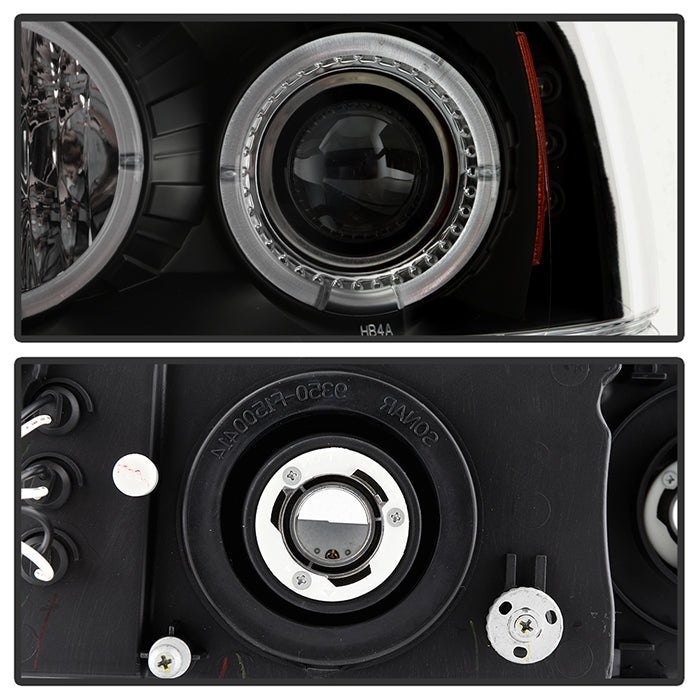 Fits ( Spyder Signature ) Jeep Grand Cherokee 99-04 Projector Headlights - LED Halo - LED ( Replaceable LEDs ) - Black Smoke - High 9005 (Not Included) - Low 9006 (Not Included) - Image 10