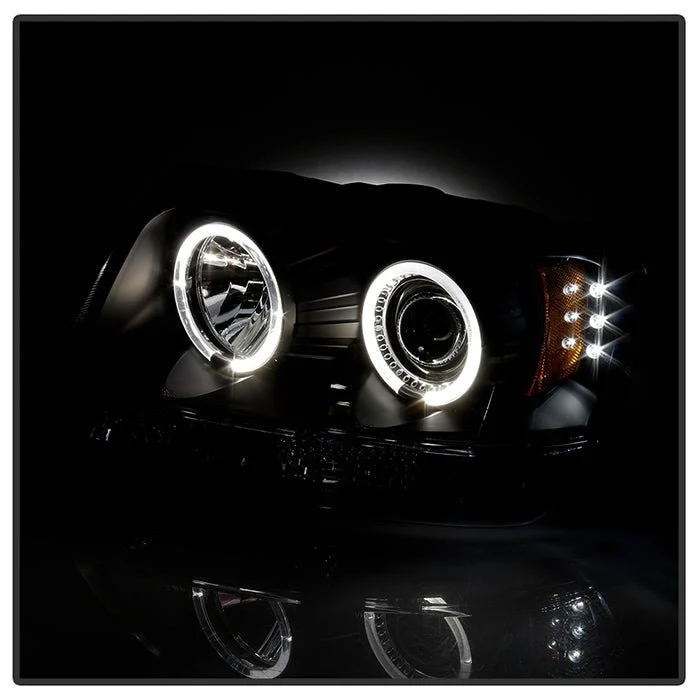 Fits ( Spyder Signature ) Jeep Grand Cherokee 99-04 Projector Headlights - LED Halo - LED ( Replaceable LEDs ) - Black Smoke - High 9005 (Not Included) - Low 9006 (Not Included) - Image 5