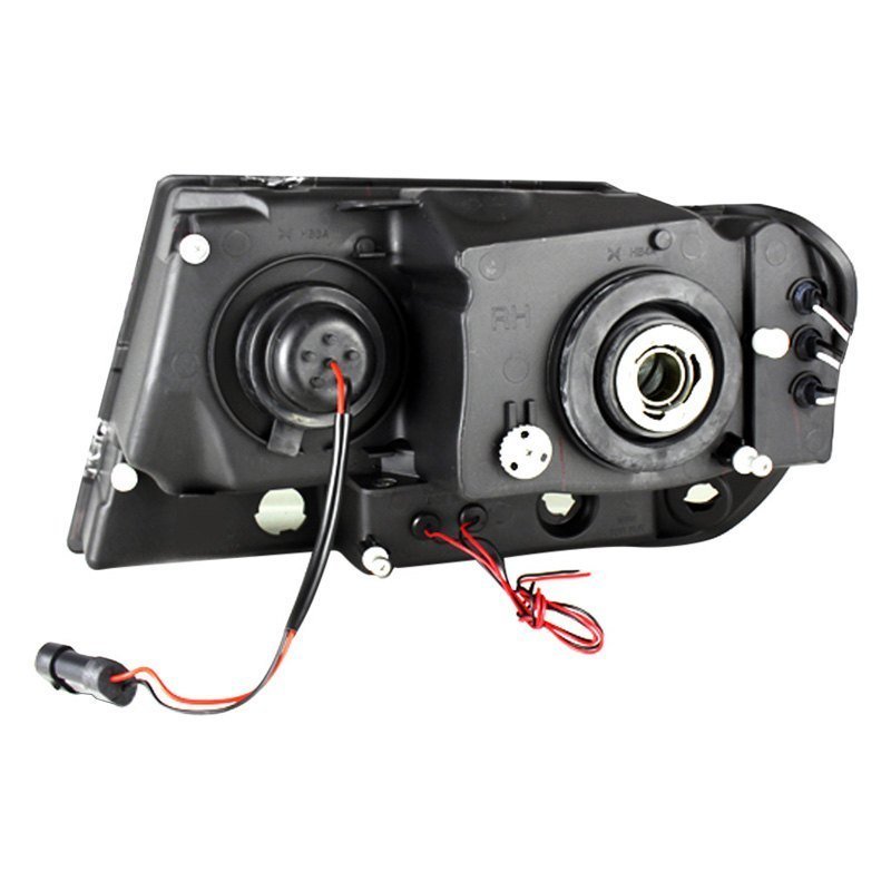 Fits ( Spyder Signature ) Jeep Grand Cherokee 99-04 Projector Headlights - LED Halo - LED ( Replaceable LEDs ) - Black Smoke - High 9005 (Not Included) - Low 9006 (Not Included) - Image 3