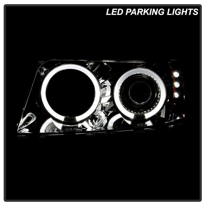 Fits ( Spyder Signature ) Jeep Grand Cherokee 99-04 Projector Headlights - LED Halo - LED ( Replaceable LEDs ) - Smoke - High 9005 (Not Included) - Low 9006 (Not Included) - Image 10