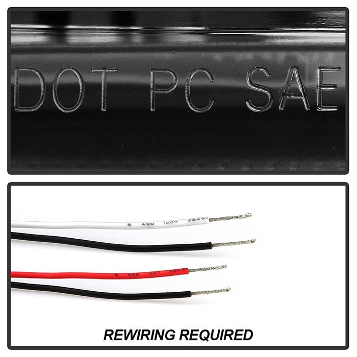 Fits ( Spyder Signature ) Jeep Grand Cherokee 99-04 Projector Headlights - LED Halo - LED ( Replaceable LEDs ) - Smoke - High 9005 (Not Included) - Low 9006 (Not Included) - Image 6