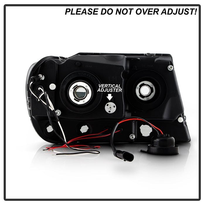 Fits ( Spyder Signature ) Jeep Grand Cherokee 99-04 Projector Headlights - LED Halo - LED ( Replaceable LEDs ) - Smoke - High 9005 (Not Included) - Low 9006 (Not Included) - Image 5