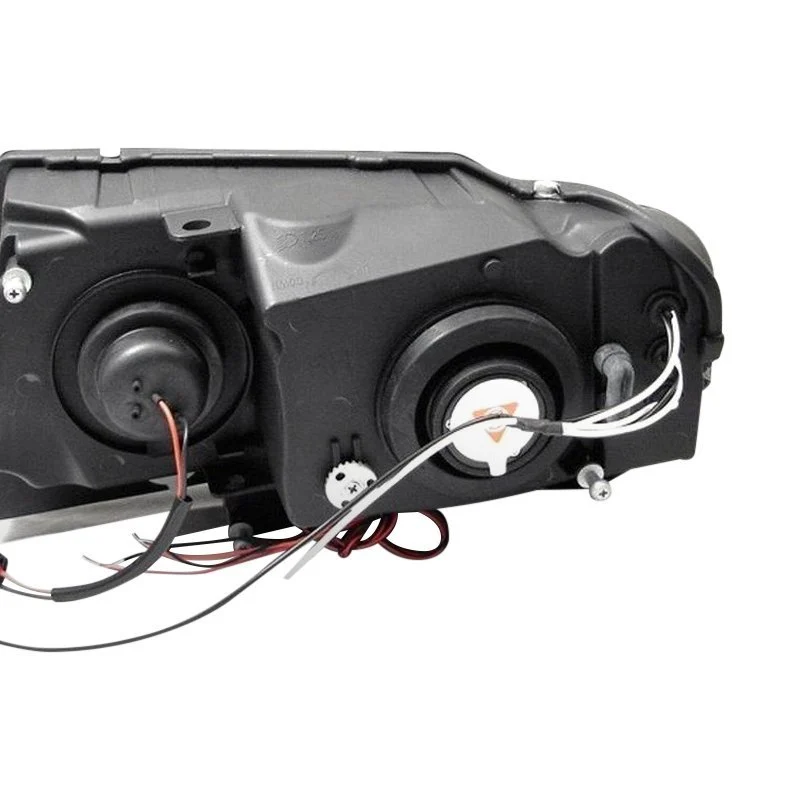 Fits ( Spyder Signature ) Jeep Grand Cherokee 99-04 Projector Headlights - LED Halo - LED ( Replaceable LEDs ) - Smoke - High 9005 (Not Included) - Low 9006 (Not Included) - Image 2