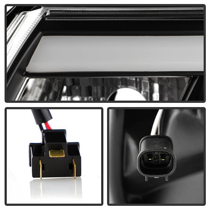 Fits ( Spyder Platinum ) Toyota Tacoma 2012-2015 High-Power LED Module ( Low Beam ) Equipped Headlights - White Light Bar Parking Light - Low Beam: LED (Included) - High Beam: H1 (Included) - Turn Signal: 4157NA (Not Included) - Black - Image 7