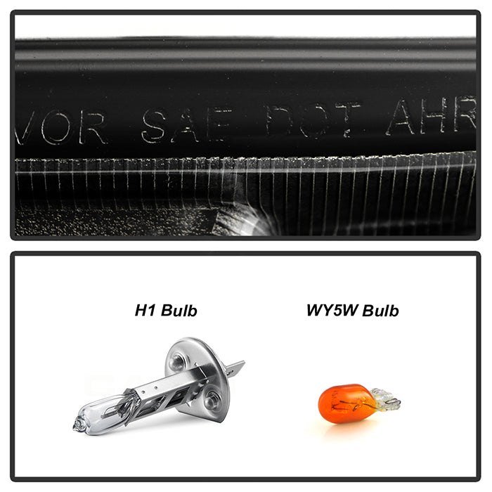 Fits ( Spyder Platinum ) Toyota Tacoma 2012-2015 High-Power LED Module ( Low Beam ) Equipped Headlights - White Light Bar Parking Light - Low Beam: LED (Included) - High Beam: H1 (Included) - Turn Signal: 4157NA (Not Included) - Black - Image 6