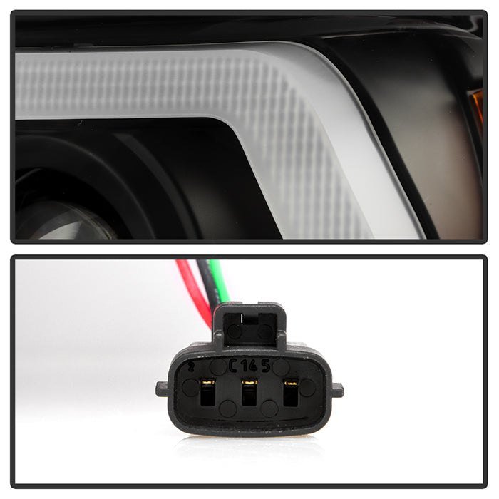 Fits ( Spyder Signature ) Toyota Tacoma 2016-2022 (fits models with OE halogen without LED DRL) Projector Headlights - Sequential LED Turn Signal - Low Beam-H11(Not Included) ; High Beam-H9(Not Included) ; Signal-LED(Included) - Black - Image 5