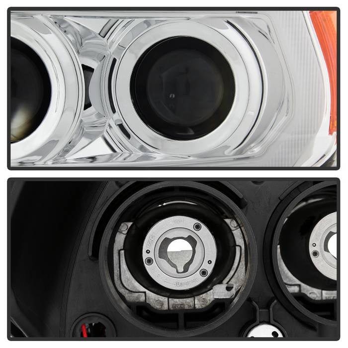 Fits ( Spyder Signature ) Toyota Tacoma 2016-2022 (fits models with OE halogen without LED DRL) Projector Headlights - Sequential LED Turn Signal - Low Beam-H11(Not Included) ; High Beam-H9(Not Included) ; Signal-LED(Included) - Chrome - Image 6