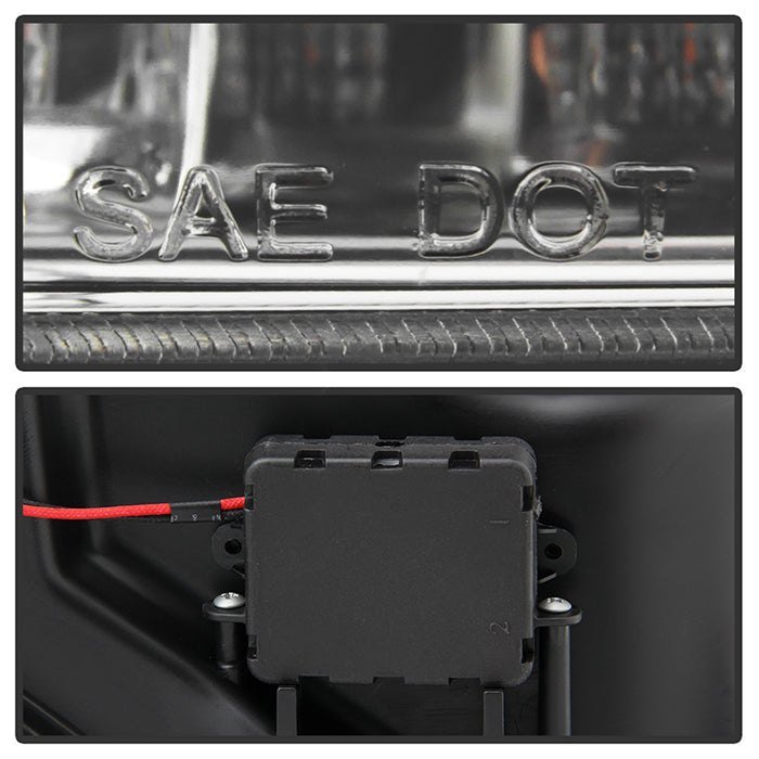 Fits ( Spyder Apex ) Toyota Tacoma 2016-2022 (fits models with OE halogen with LED DRL) Multi-Beam High-Power LED Module Equipped Headlights - Sequential LED Turn Signal - DRL Crystal Light Bar Parking Light - Chrome - Image 4