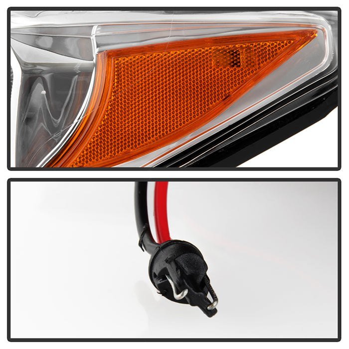 Fits ( Spyder Apex ) Toyota Tacoma 2016-2022 (fits models with OE halogen with LED DRL) Multi-Beam High-Power LED Module Equipped Headlights - Sequential LED Turn Signal - DRL Crystal Light Bar Parking Light - Chrome - Image 5