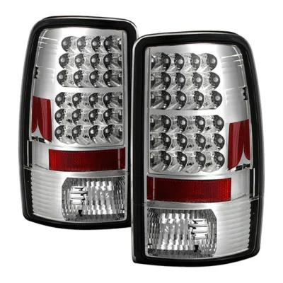 Fits Chevy Suburban/Tahoe 1500/2500 00-06 / GMC Yukon/Yukon XL 00-06 / GMC Yukon Denali/Denali XL 01-06 ( Lift Gate Style Only ) LED Tail Lights - Chrome