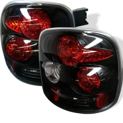 Fits Chevy Silverado Stepside 99-04 Euro Style Tail Lights - Black