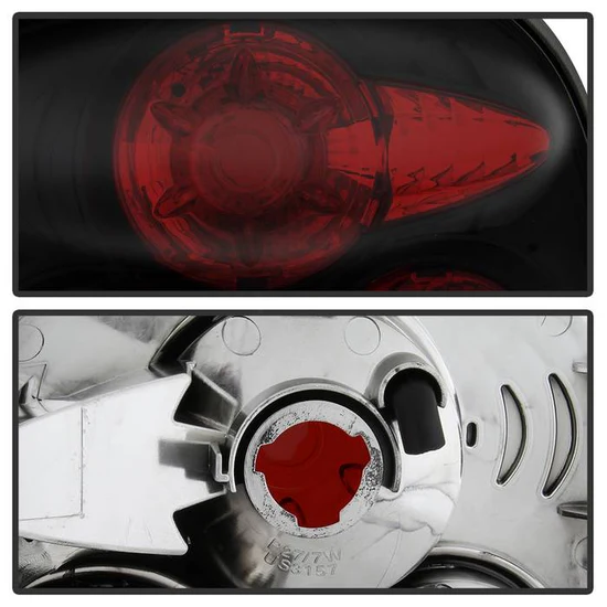 Fits Chevy Silverado Stepside 99-04 Euro Style Tail Lights - Black Smoke - Image 4