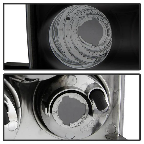 Fits Chevy Silverado Stepside 99-04 Euro Style Tail Lights - Black Smoke - Image 3