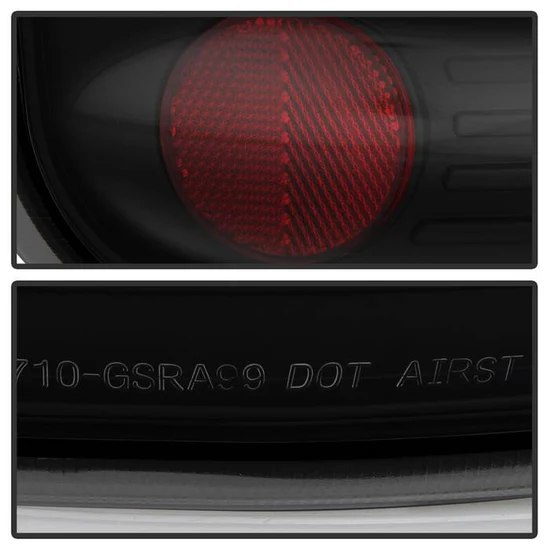 Fits Chevy Silverado Stepside 99-04 Euro Style Tail Lights - Black Smoke - Image 2