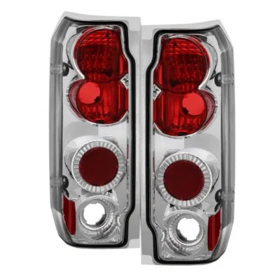 Fits Ford F150 87-96 / Ford Bronco 88-96 Euro Style Tail Lights - Chrome