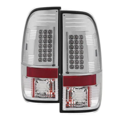 Fits Ford F150 Styleside 97-03 / F250/350/450/550 Super Duty 99-07 LED Tail Lights - Chrome