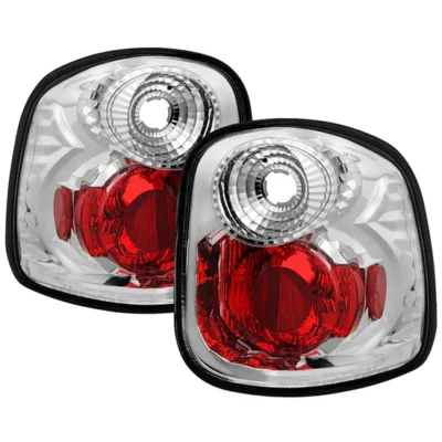 Fits Ford F150 Flareside 97-00 Euro Style Tail Lights - Chrome