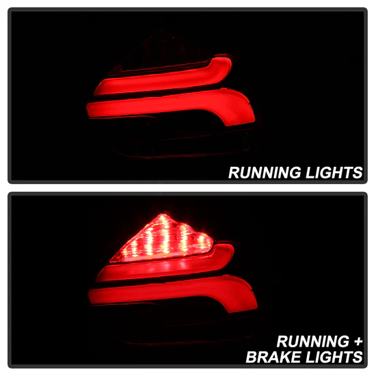 Fits ( Spyder ) Ford Focus 5Dr Hatchback 15-17 Sequential LED Indicator LED Reverse LED Tail Lights - Black - Image 3