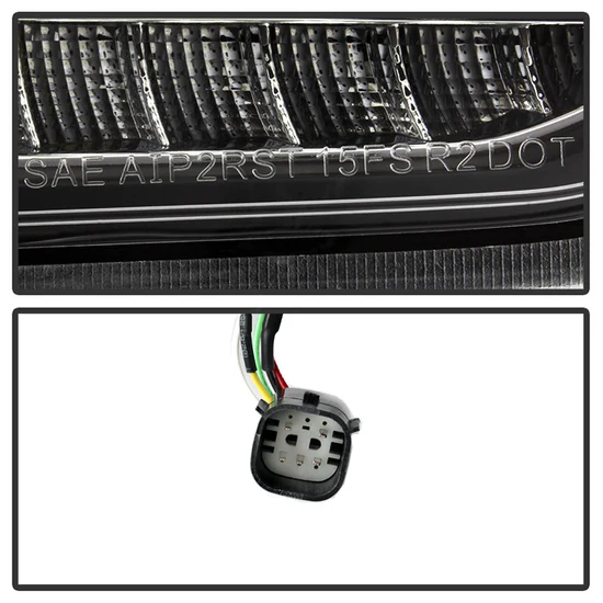 Fits ( Spyder ) Ford Focus 5Dr Hatchback 15-17 Sequential LED Indicator LED Reverse LED Tail Lights - Black - Image 7