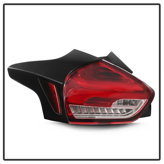 Fits ( Spyder ) Ford Focus 5Dr Hatchback 15-17 Sequential LED Indicator LED Reverse LED Tail Lights - Red Clear - Image 8