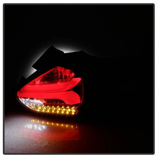 Fits ( Spyder ) Ford Focus 5Dr Hatchback 15-17 Sequential LED Indicator LED Reverse LED Tail Lights - Red Clear - Image 4