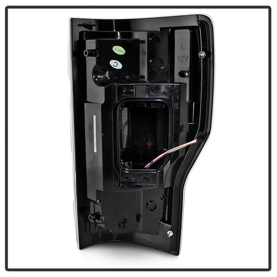 Fits ( Spyder ) Ford F250 Superduty 17-18 Blind Spot Monitoring Model ( LED Model Only Does not fit Halogen Model ) LED Tail Lights - Chrome - Image 7