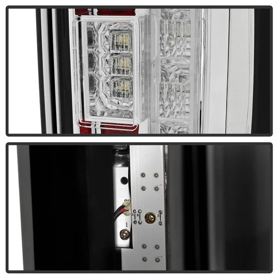 Fits ( Spyder ) Ford F250 Superduty 17-18 Blind Spot Monitoring Model ( LED Model Only Does not fit Halogen Model ) LED Tail Lights - Chrome - Image 5