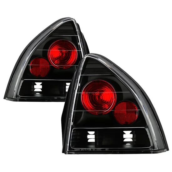 Fits Honda Prelude 92-96 Euro Style Tail Lights - Black