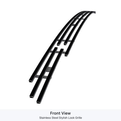 Fits 2019-2024 Ram 1500 Rebel with front sensor/ 2021-2024 Ram 1500 TRX with front sensor Lower Bumper Black Stainless Steel Billet Grille