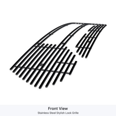 Fits 2021-2024 Ram 1500 TRX Main Upper Black Stainless Steel Billet Grille