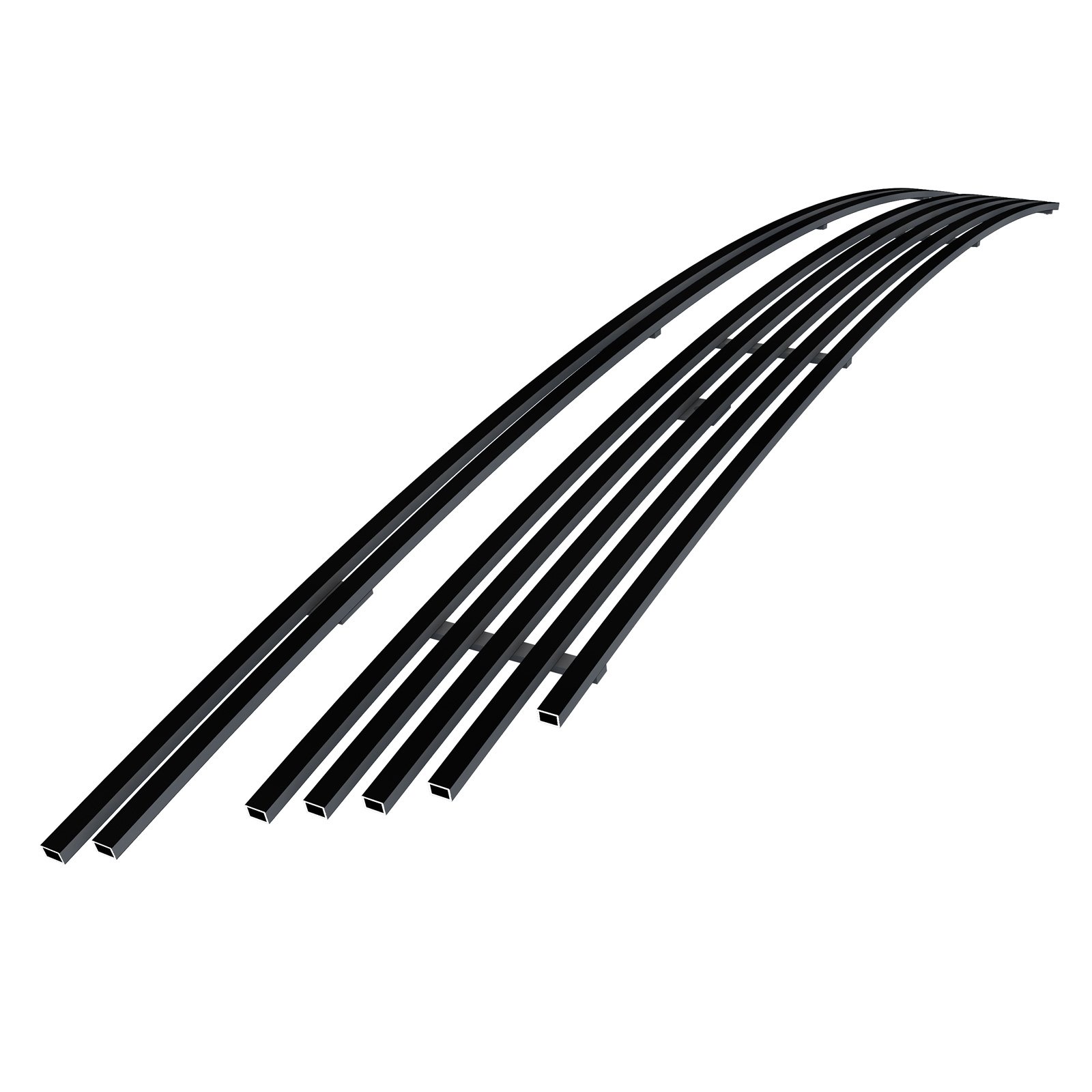 Fits 2015-2017 Ford Expedition Lower Bumper Black Stainless Steel Billet Grille