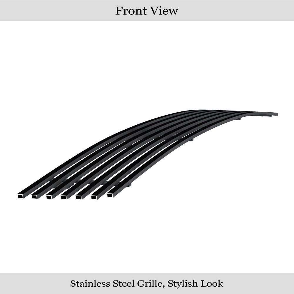 Fits 2007-2014 Ford Expedition Lower Bumper Black Stainless Steel Billet Grille