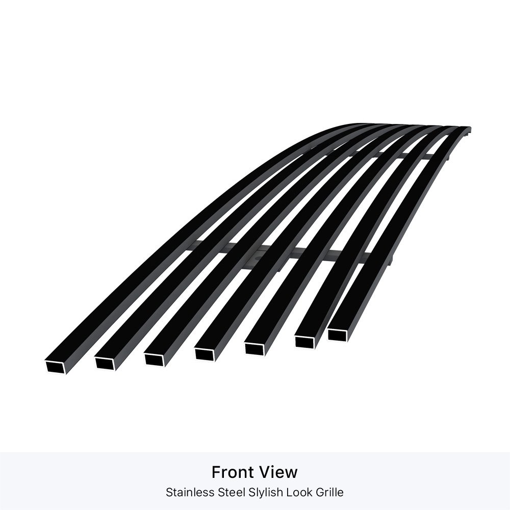 Fits 2003-2006 Ford Expedition Web All Models Lower Bumper Black Stainless Steel Billet Grille