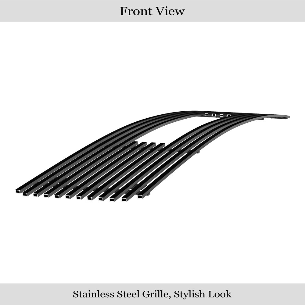 Fits 1995-2005 GMC Safari Van Main Upper Black Stainless Steel Billet Grille