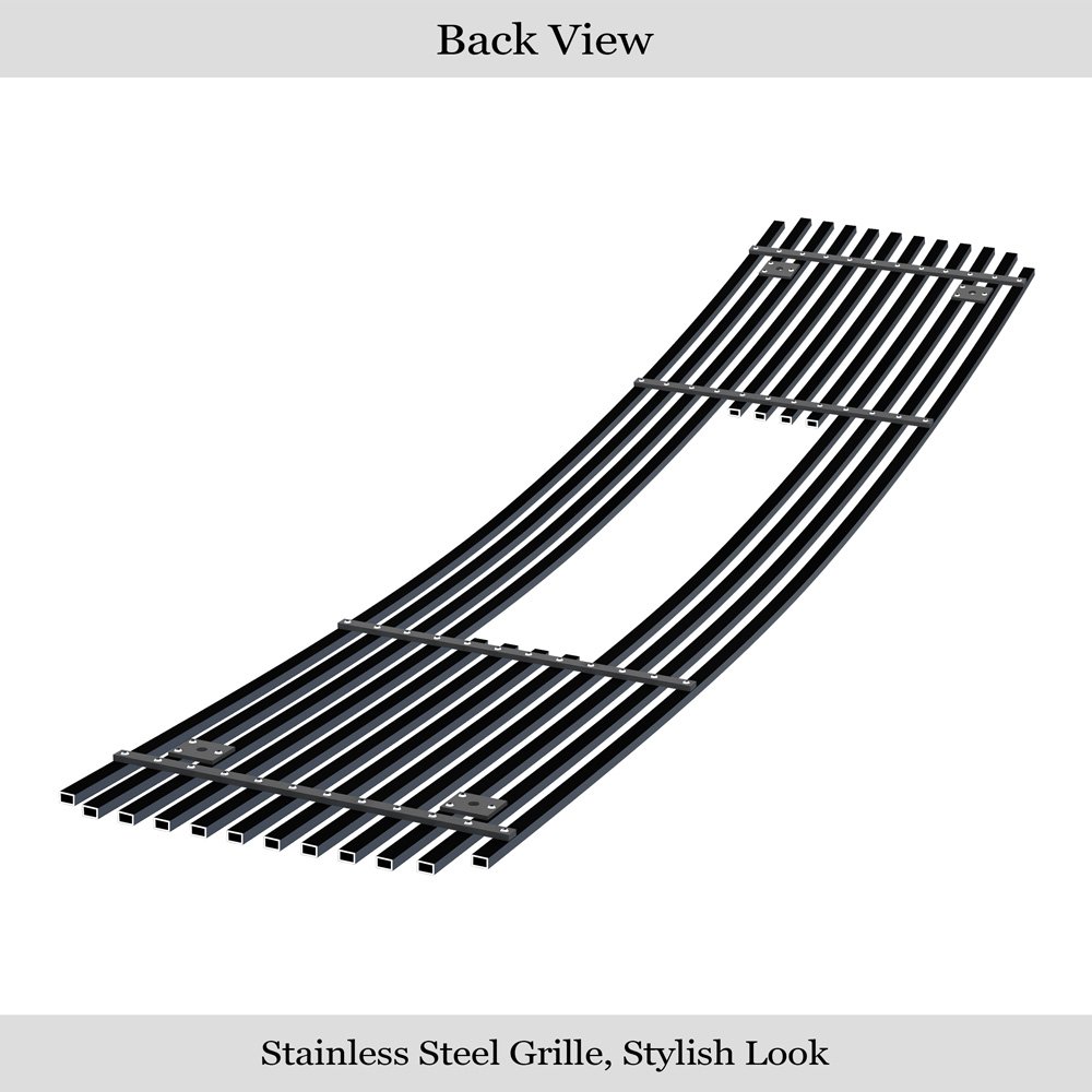 Fits 1995-2005 GMC Safari Van Main Upper Black Stainless Steel Billet Grille - Image 2