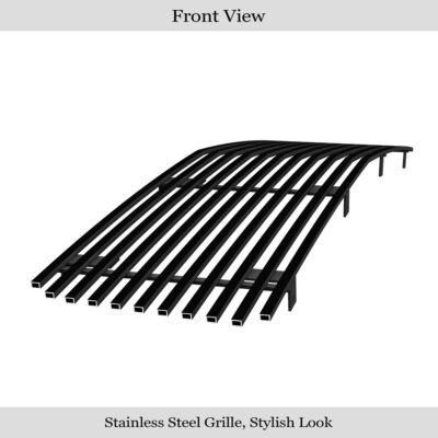 Fits 1995-2005 GMC Safari Van Main Upper Black Stainless Steel Billet Grille