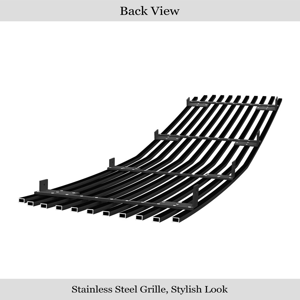 Fits 1995-2005 GMC Safari Van Main Upper Black Stainless Steel Billet Grille - Image 2