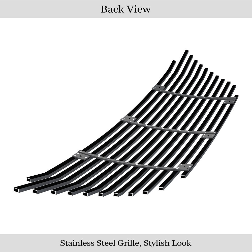 Fits 2016-2018 Honda HR-V Main Upper Black Stainless Steel Billet Grille - Image 2