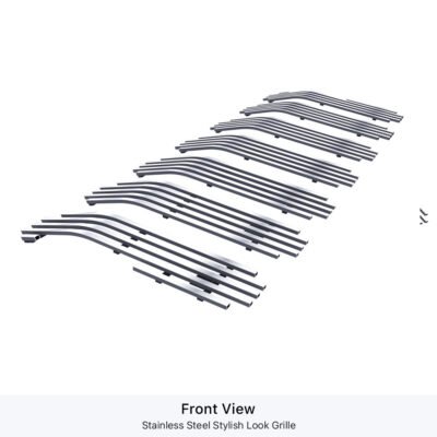 Fits 2018-2024 Jeep Wrangler JL Not For JK Main Upper Stainless Steel Billet Grille