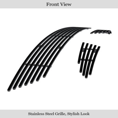 Fits 2003-2005 Mazda 6 Only for s Wagon/s Sport Wagon/i Sport Sedan Lower Bumper Black Stainless Steel Billet Grille