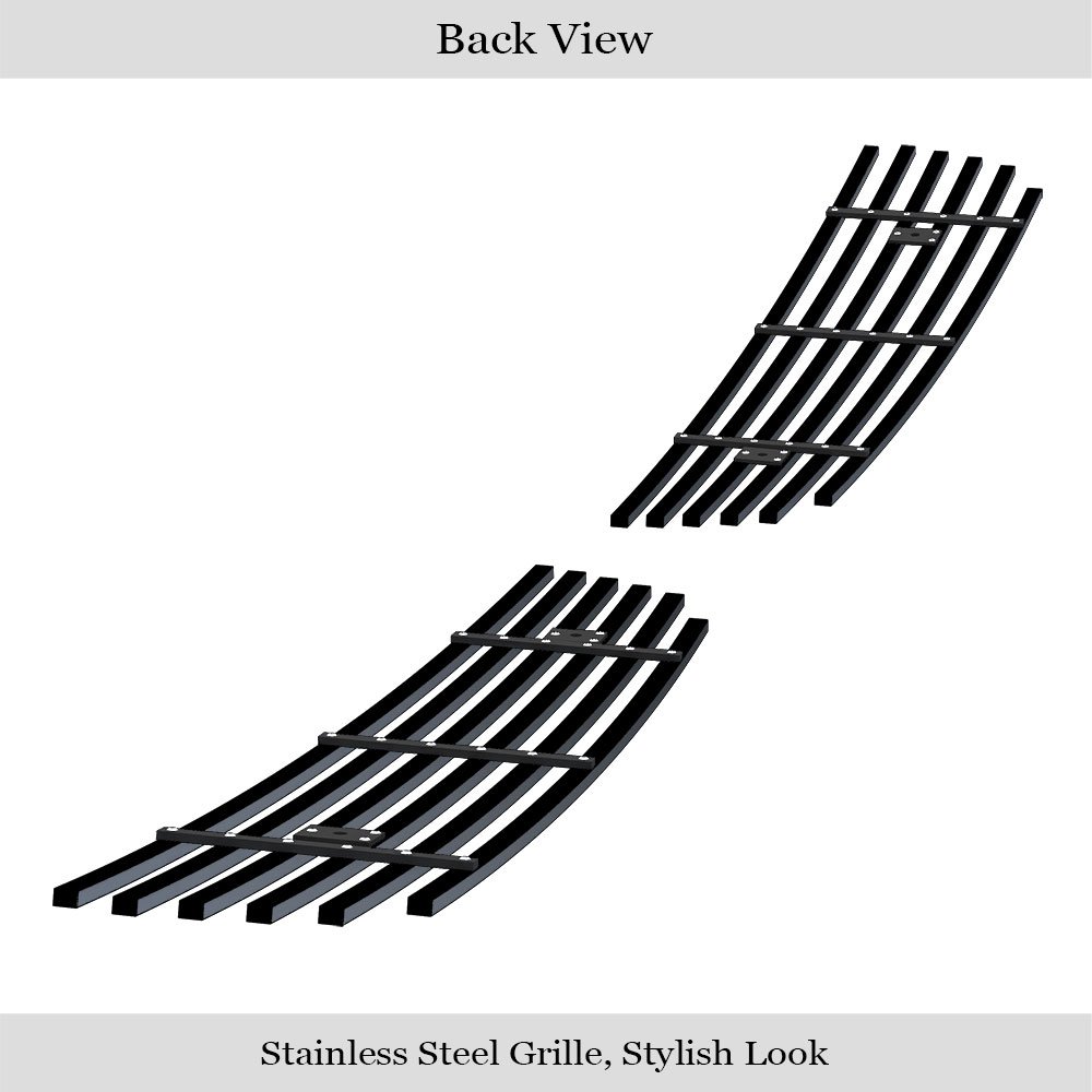 Fits 2005-2006 Infiniti G35 Sedan (Incl. G35X) Lower Bumper Black Stainless Steel Billet Grille - Image 2