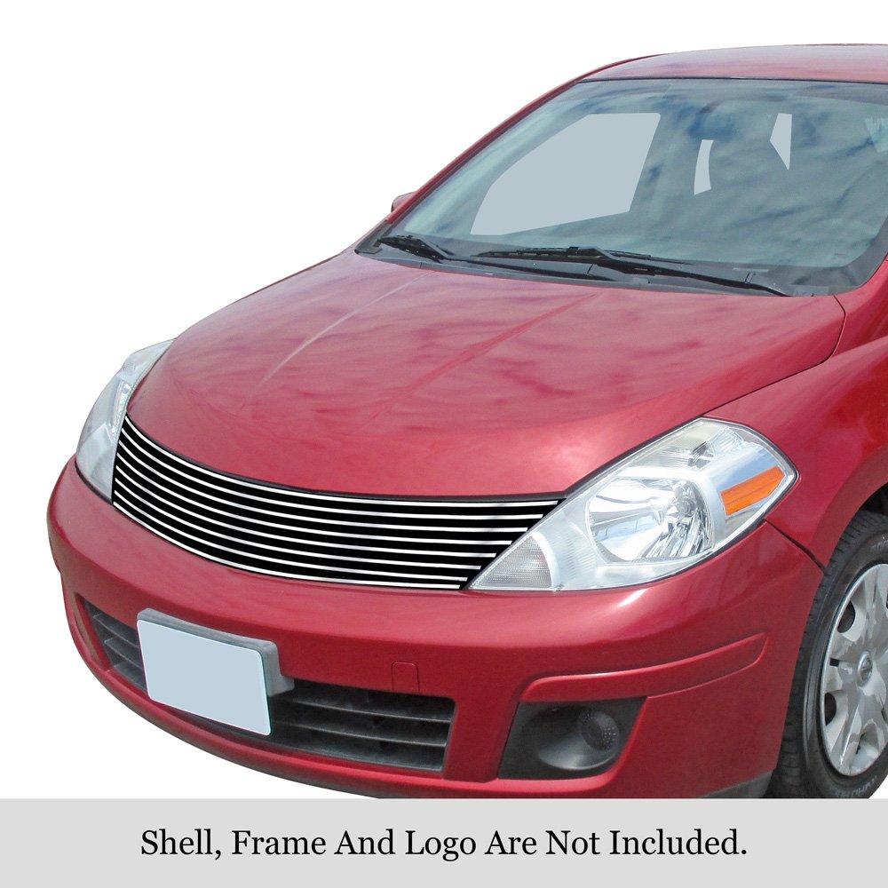Fits 2007-2011 Nissan Versa Main Upper Stainless Steel Billet Grille - Image 3
