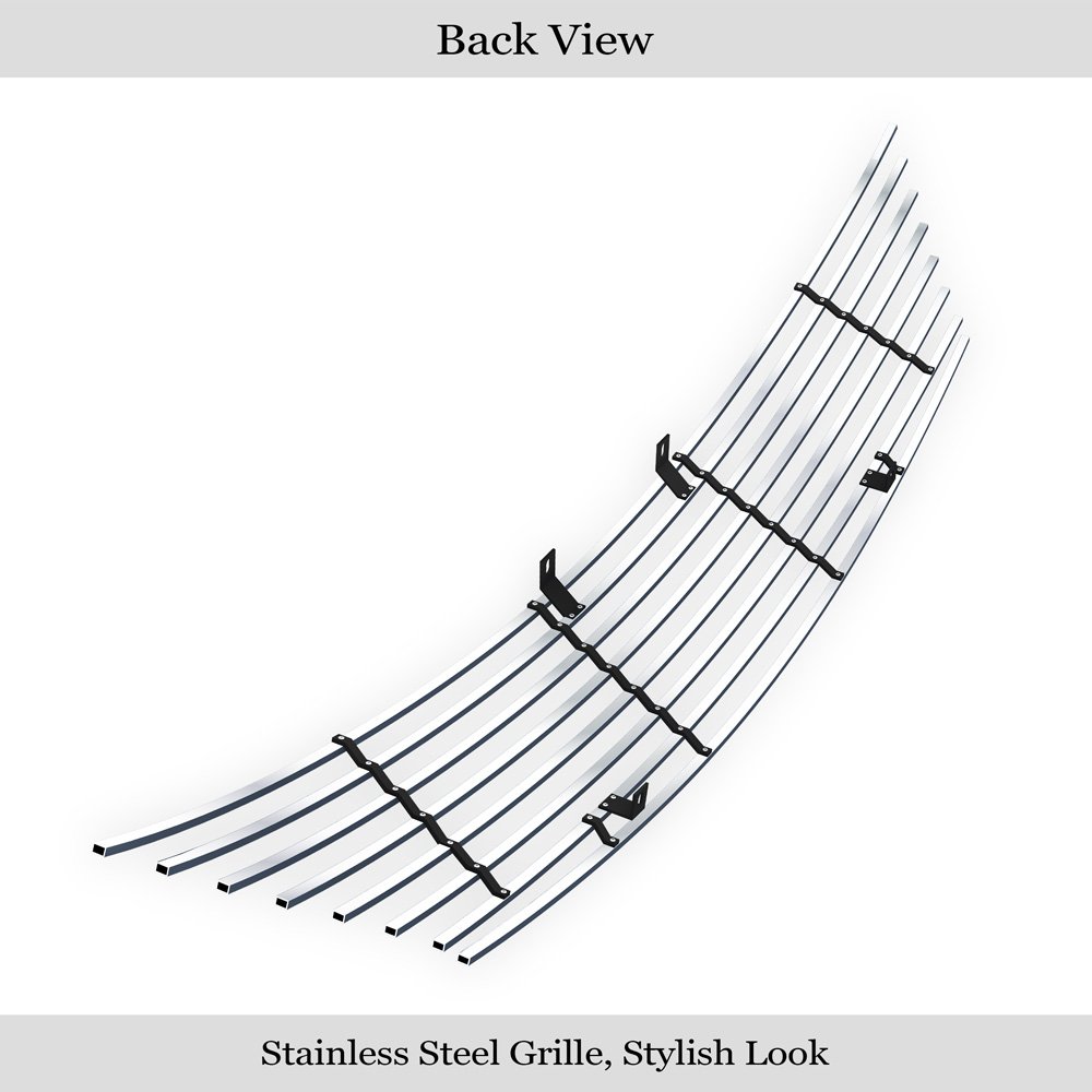 Fits 2007-2011 Nissan Versa Main Upper Stainless Steel Billet Grille - Image 2