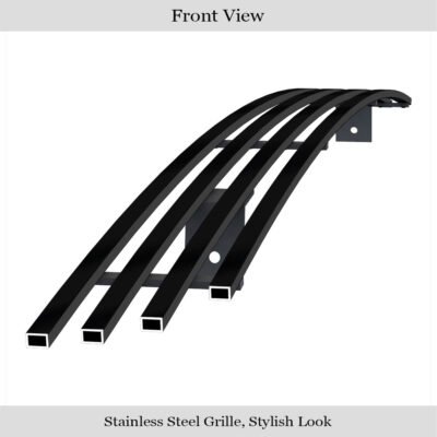 Fits 2001-2004 Toyota Tacoma Prerunner 4WD Lower Bumper Black Stainless Steel Billet Grille