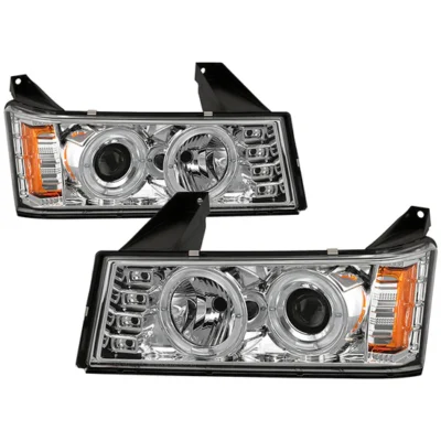 Fits ( Spyder Signature ) Chevy Colorado 04-12 / GMC Canyon 04-12 Projector Headlights - Halogen Model Only ( Not Compatible With Xenon/HID Model ) - LED Halo - Chrome - High 9005 (Not Included) - Low H1 (Included)