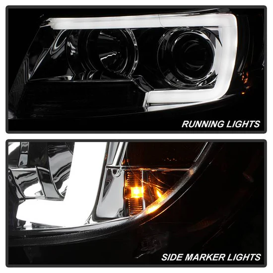 Fits ( Spyder Signature ) Chevy Colorado 15-22 Projector Headlights - Light Bar LED - Chrome - Image 9