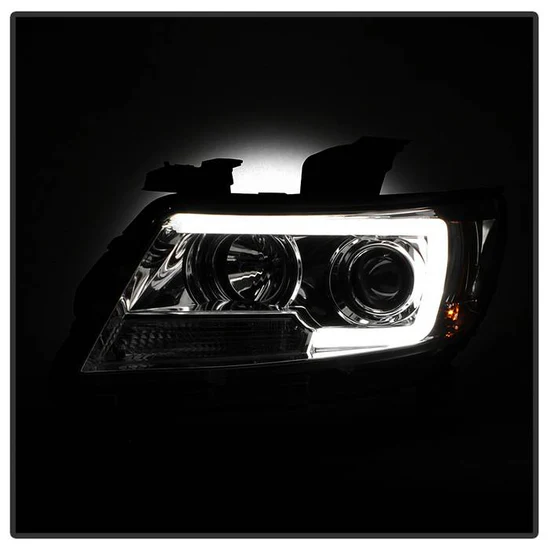 Fits ( Spyder Signature ) Chevy Colorado 15-22 Projector Headlights - Light Bar LED - Chrome - Image 4