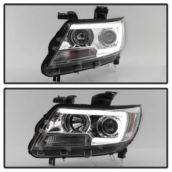 Fits ( Spyder Signature ) Chevy Colorado 15-22 Projector Headlights - Light Bar LED - Chrome - Image 2