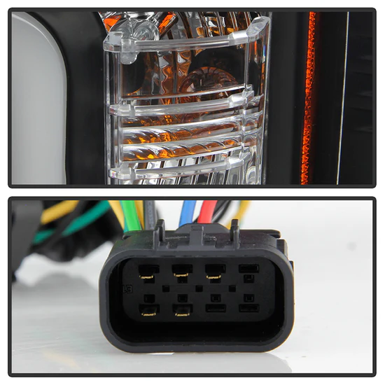 Fits ( Spyder Signature ) Chevy Silverado 15-19 2500/3500 HD Projector Headlights - Light Bar DRL - Black - Image 7